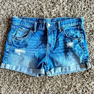 Mossimo BF midi distressed shorts size 2